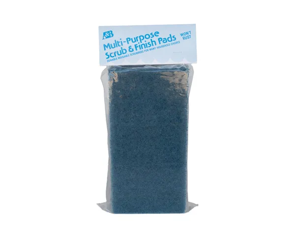 A&B Model 8032 Mr. Scrubber Replacement Pads — 2 Blue Pads Packaged - photo 1 of 2