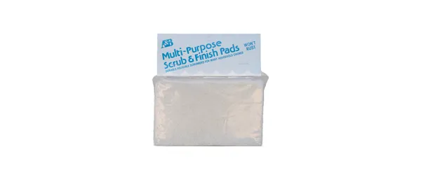 A&B Model 8530 Mr. Scrubber Jr. Replacement Pads — 2 White Pads Packaged - photo 2 of 3