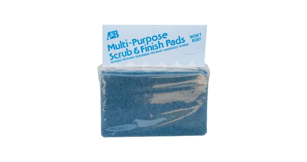 A&B Model 8532 Mr. Scrubber Jr. Replacement Pads — 2 Blue Pads Packaged - photo 2 of 4